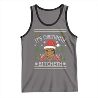Funny Christmas Tank Top Merry Chrithmith Ath Thweater Tyson Professional Boxer Ugly Xmas - Wonder Print Shop