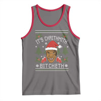 Funny Christmas Tank Top Merry Chrithmith Ath Thweater Tyson Professional Boxer Ugly Xmas - Wonder Print Shop