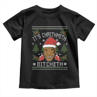 Funny Christmas Toddler T Shirt Merry Chrithmith Ath Thweater Tyson Professional Boxer Ugly Xmas - Wonder Print Shop