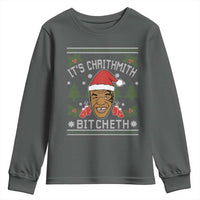 Funny Christmas Youth Sweatshirt Merry Chrithmith Ath Thweater Tyson Professional Boxer Ugly Xmas - Wonder Print Shop