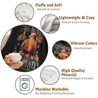 Merry Chrithmith Kith My Ath Funny Ugly Christmas Throw Blanket - Wonder Print Shop