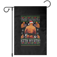 Merry Chrithmith Kith My Ath Funny Ugly Christmas Garden Flag - Wonder Print Shop