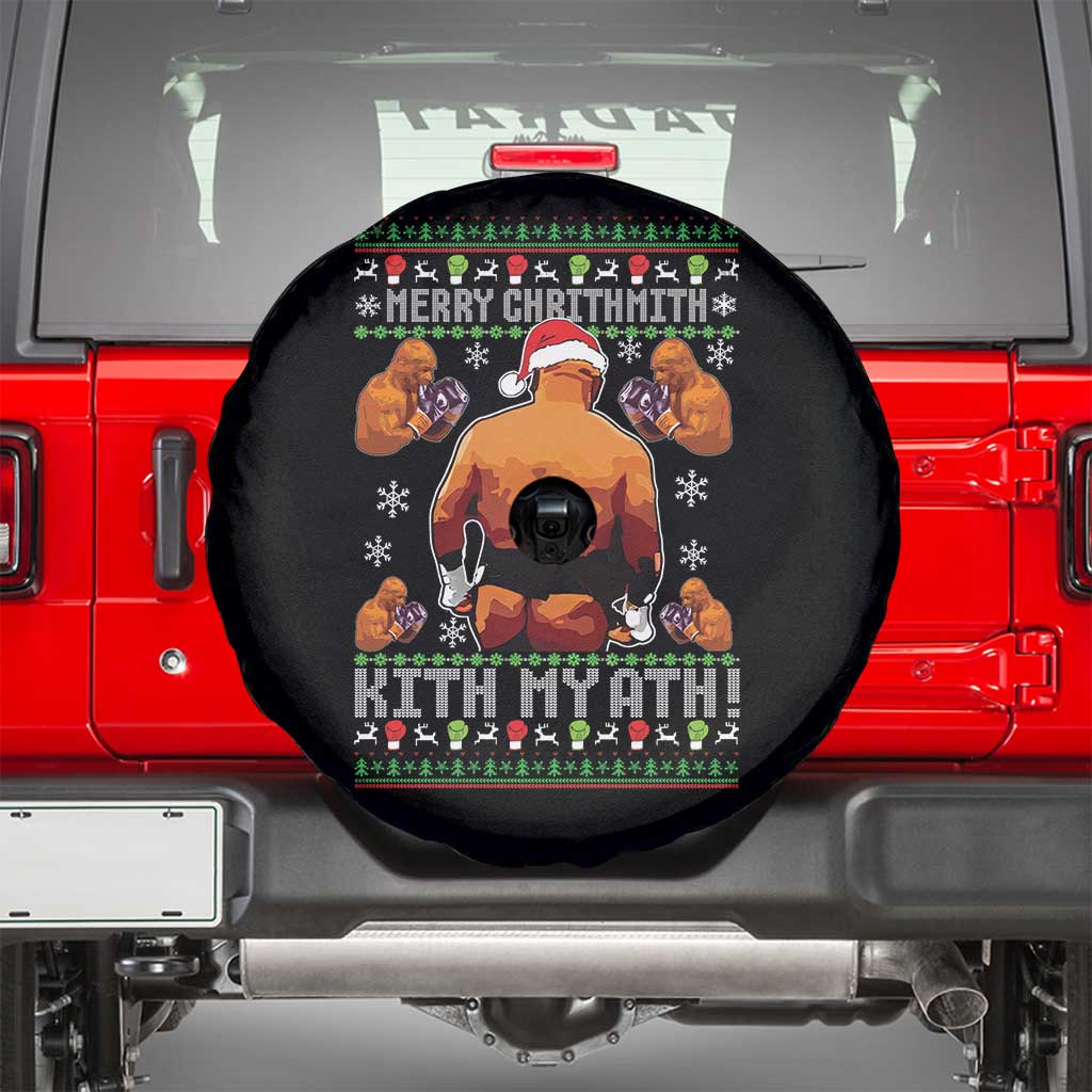 Merry Chrithmith Kith My Ath Funny Ugly Christmas Spare Tire Cover - Wonder Print Shop