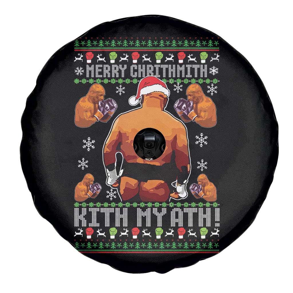 Merry Chrithmith Kith My Ath Funny Ugly Christmas Spare Tire Cover - Wonder Print Shop