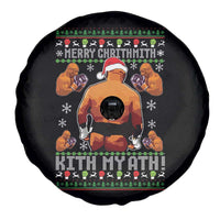 Merry Chrithmith Kith My Ath Funny Ugly Christmas Spare Tire Cover - Wonder Print Shop