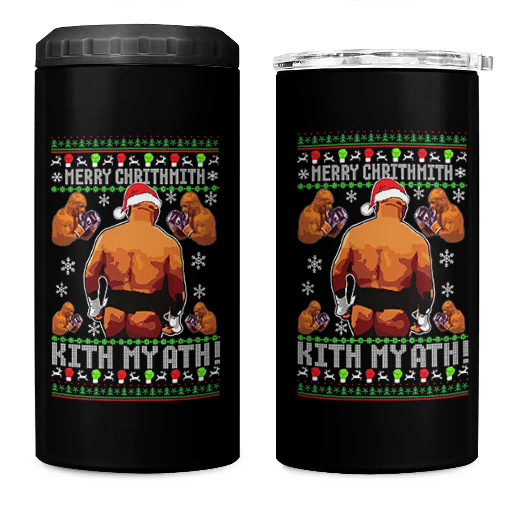 Merry Chrithmith Kith My Ath Funny Ugly Christmas 4 in 1 Can Cooler Tumbler - Wonder Print Shop