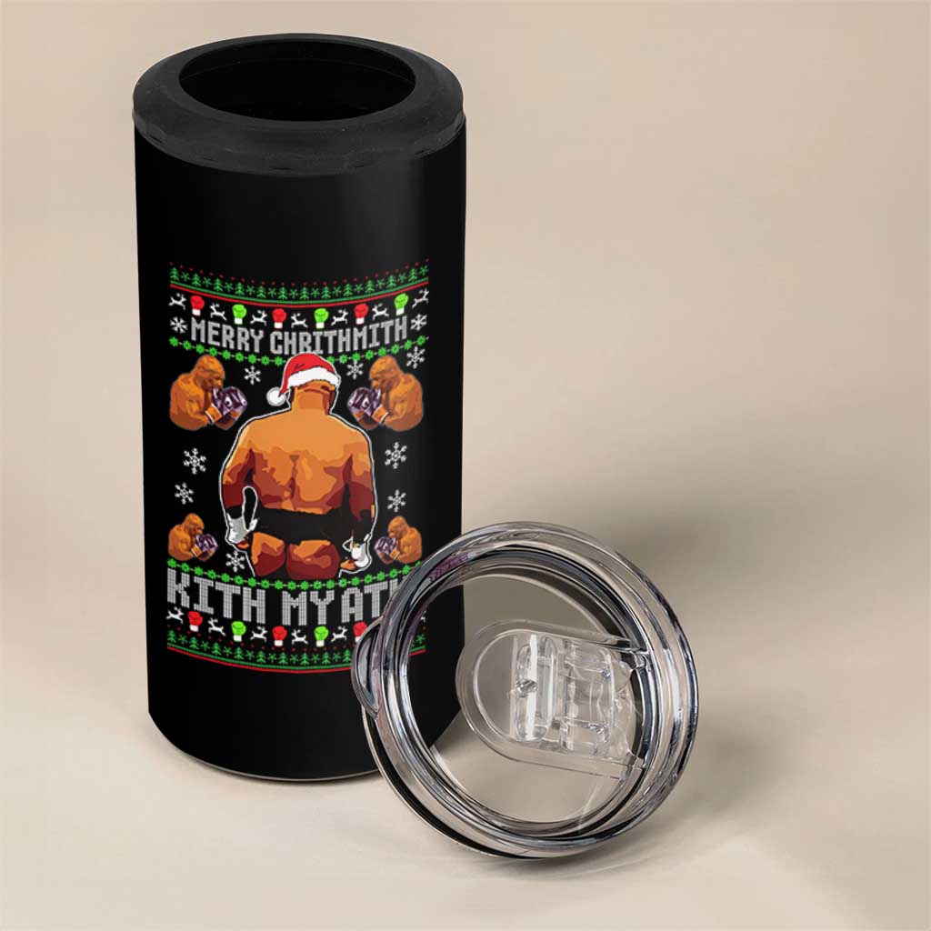 Merry Chrithmith Kith My Ath Funny Ugly Christmas 4 in 1 Can Cooler Tumbler - Wonder Print Shop