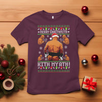 Merry Chrithmith Kith My Ath Funny Ugly Christmas T Shirt - Wonder Print Shop