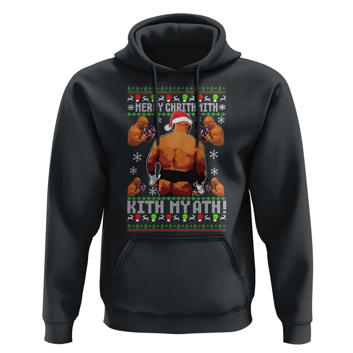Merry Chrithmith Kith My Ath Funny Ugly Christmas Hoodie - Wonder Print Shop