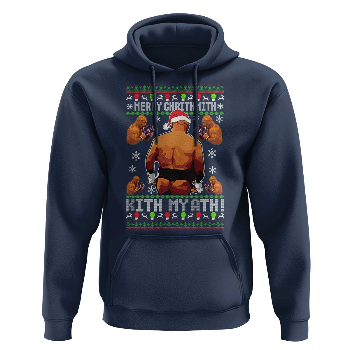 Merry Chrithmith Kith My Ath Funny Ugly Christmas Hoodie - Wonder Print Shop