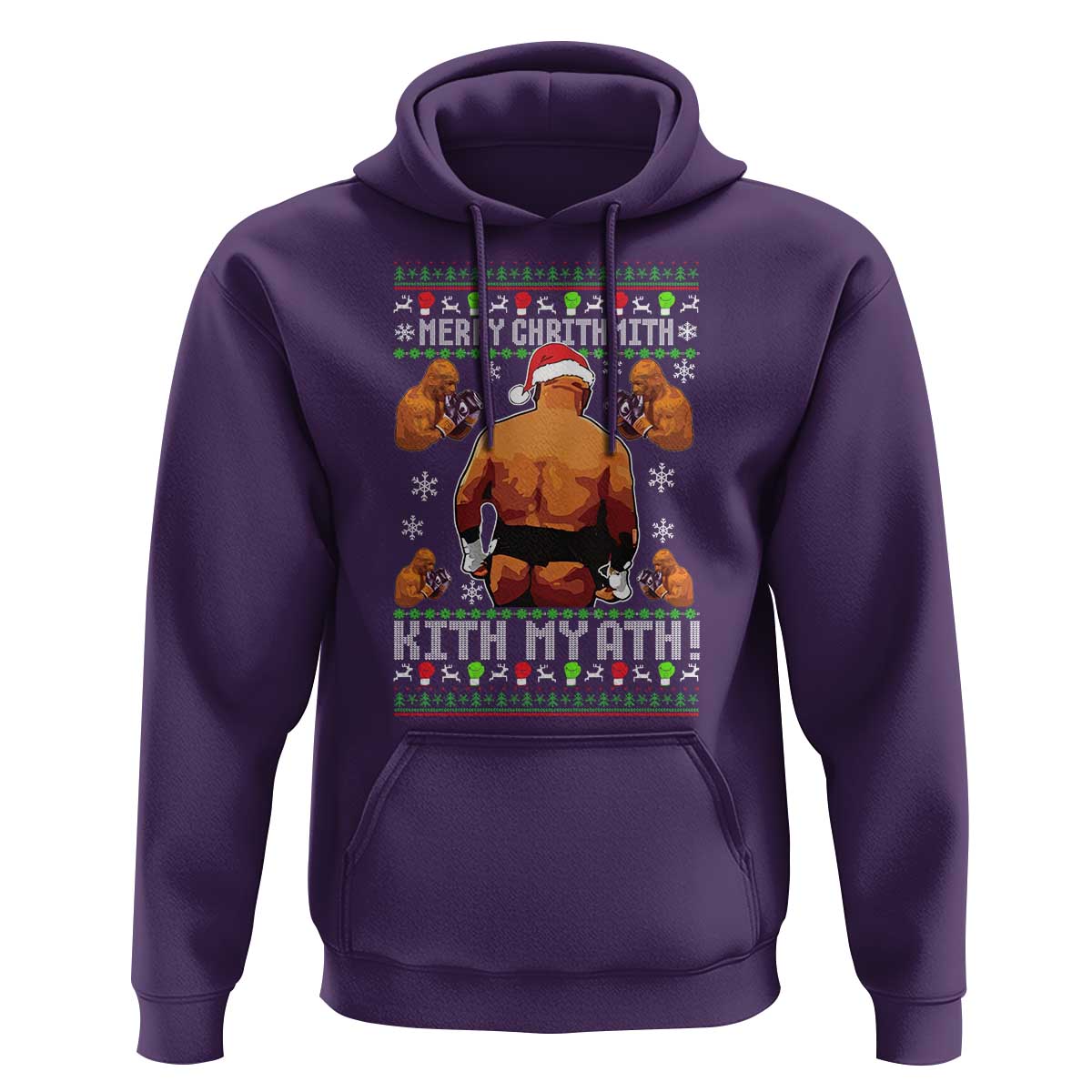 Merry Chrithmith Kith My Ath Funny Ugly Christmas Hoodie - Wonder Print Shop