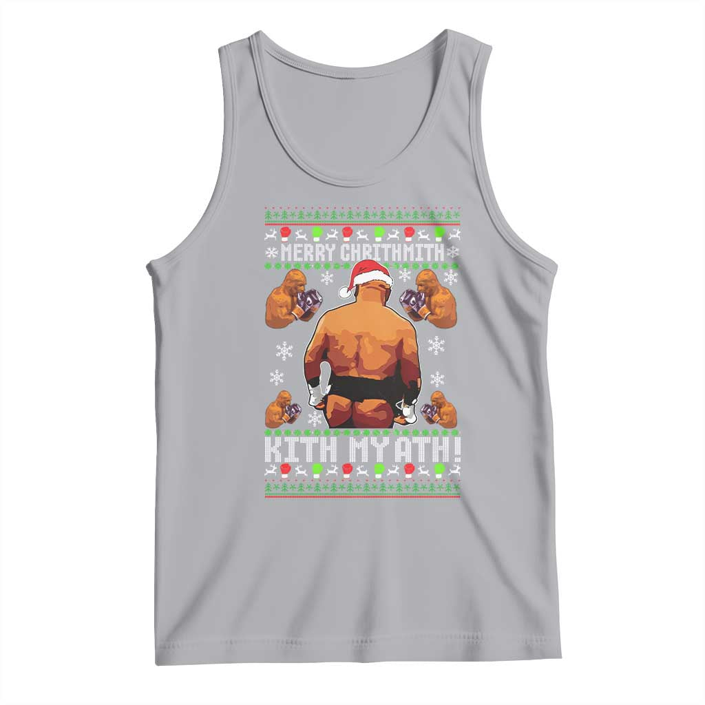 Merry Chrithmith Kith My Ath Funny Ugly Christmas Tank Top - Wonder Print Shop