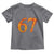 Fire Flame Number 67 Toddler T Shirt Funny Six Seven Gen Alpha Slang Meme Sports Team Jersey - Wonder Print Shop