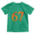 Fire Flame Number 67 Toddler T Shirt Funny Six Seven Gen Alpha Slang Meme Sports Team Jersey - Wonder Print Shop