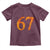 Fire Flame Number 67 Toddler T Shirt Funny Six Seven Gen Alpha Slang Meme Sports Team Jersey - Wonder Print Shop