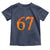 Fire Flame Number 67 Toddler T Shirt Funny Six Seven Gen Alpha Slang Meme Sports Team Jersey - Wonder Print Shop