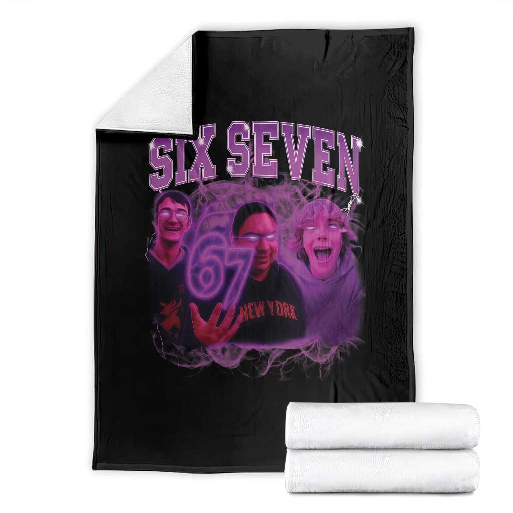 Funny Six Seven 6 7 Meme Throw Blanket The Mason 67 Kid  Bootleg Gen Alpha Slang - Wonder Print Shop