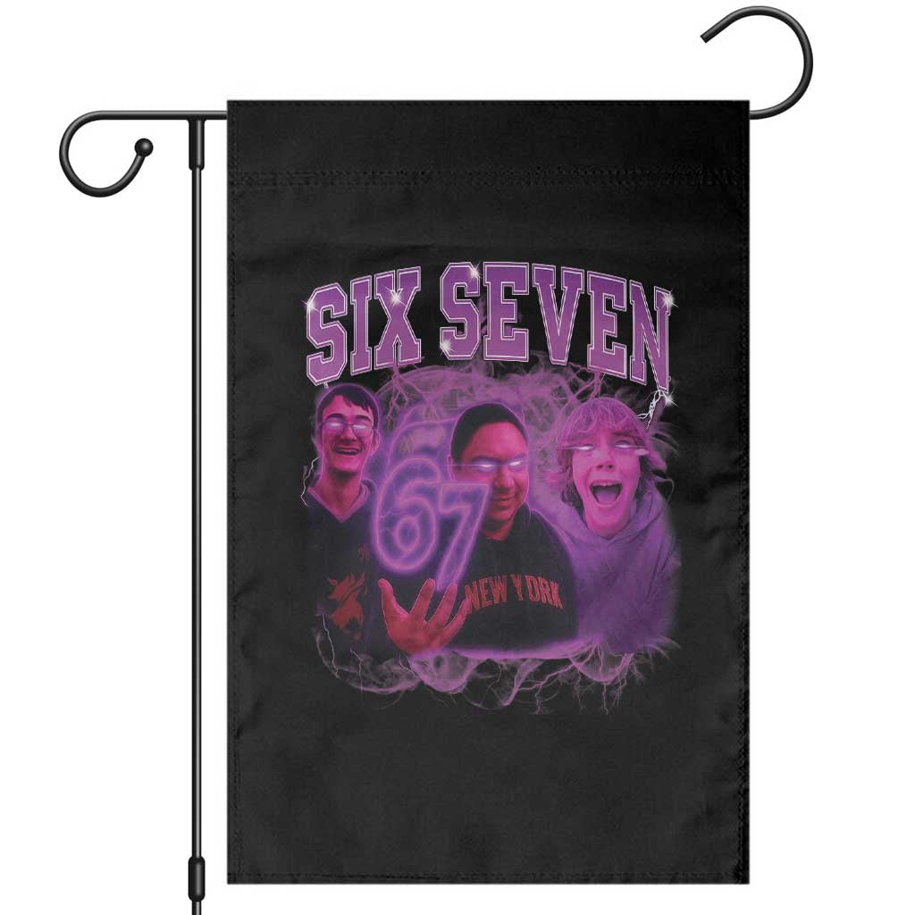 Funny Six Seven 6 7 Meme Garden Flag The Mason 67 Kid  Bootleg Gen Alpha Slang - Wonder Print Shop