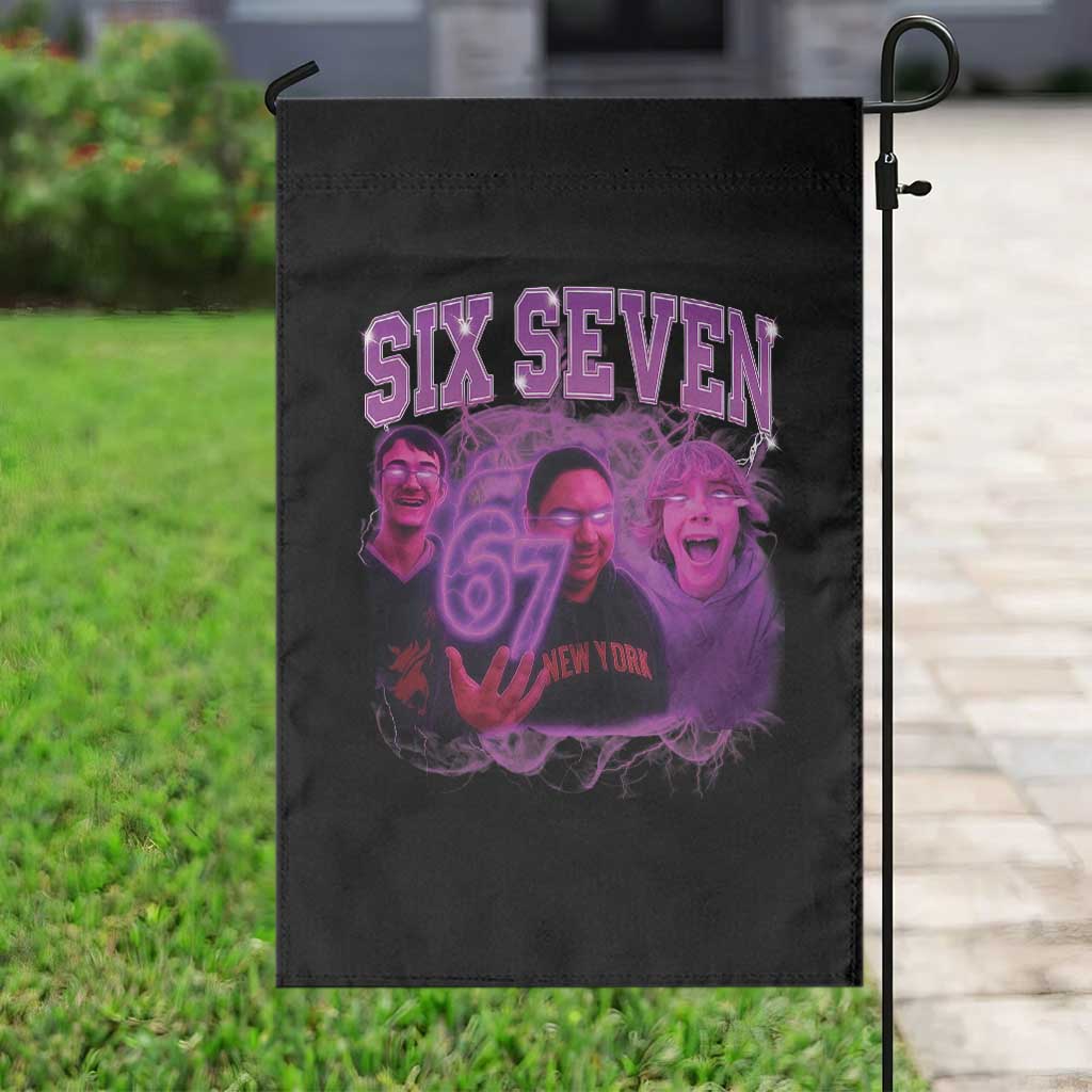 Funny Six Seven 6 7 Meme Garden Flag The Mason 67 Kid  Bootleg Gen Alpha Slang - Wonder Print Shop