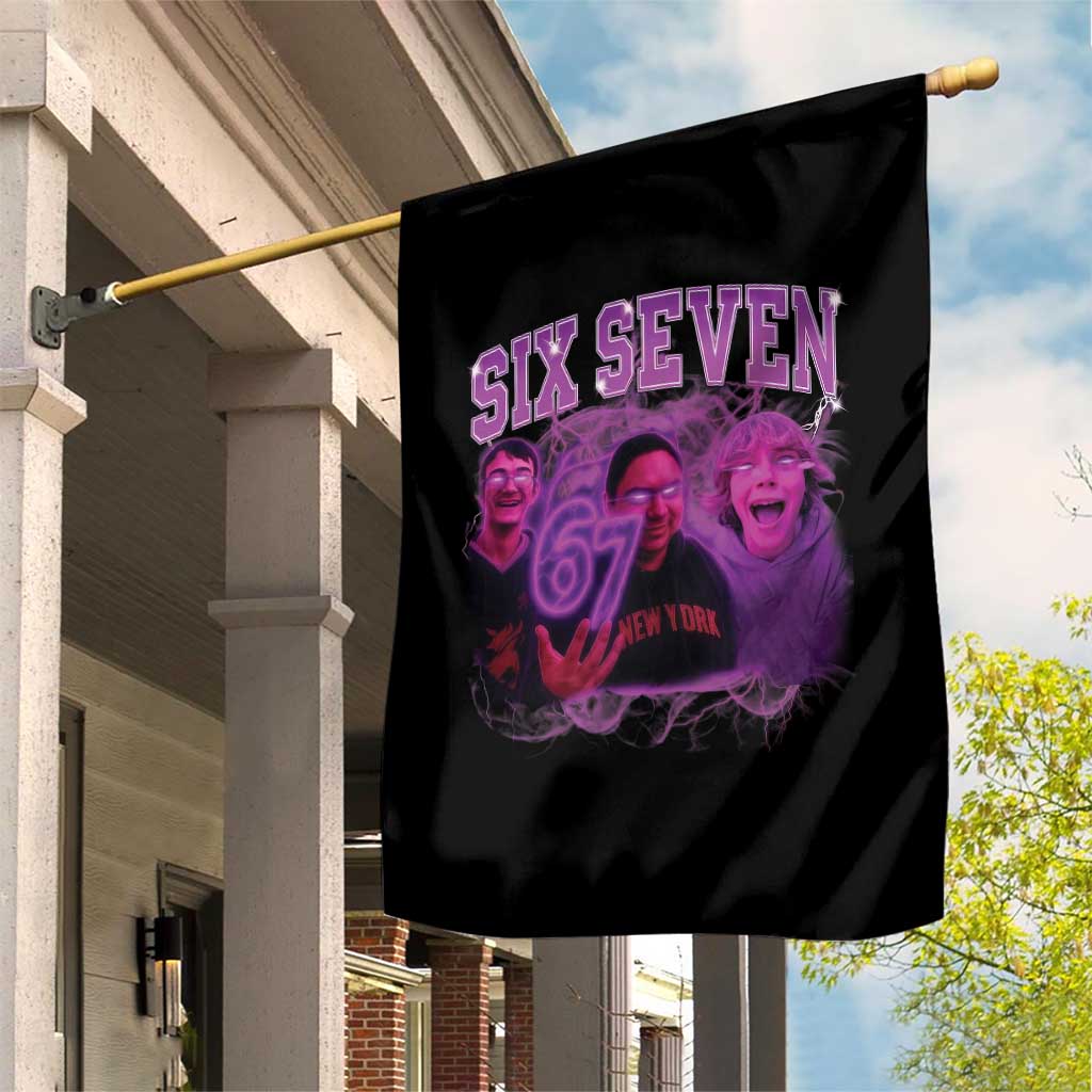 Funny Six Seven 6 7 Meme Garden Flag The Mason 67 Kid  Bootleg Gen Alpha Slang - Wonder Print Shop
