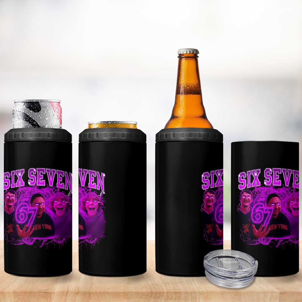 Funny Six Seven 6 7 Meme 4 in 1 Can Cooler Tumbler The Mason 67 Kid  Bootleg Gen Alpha Slang - Wonder Print Shop