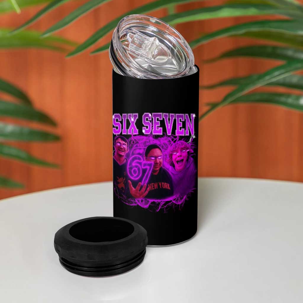 Funny Six Seven 6 7 Meme 4 in 1 Can Cooler Tumbler The Mason 67 Kid  Bootleg Gen Alpha Slang - Wonder Print Shop
