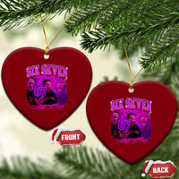 Funny Six Seven 6 7 Meme Ceramic Ornament The Mason 67 Kid  Bootleg Gen Alpha Slang - Wonder Print Shop