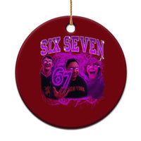 Funny Six Seven 6 7 Meme Ceramic Ornament The Mason 67 Kid  Bootleg Gen Alpha Slang - Wonder Print Shop