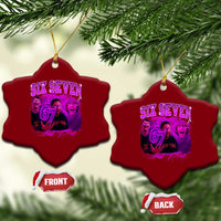 Funny Six Seven 6 7 Meme Ceramic Ornament The Mason 67 Kid  Bootleg Gen Alpha Slang - Wonder Print Shop