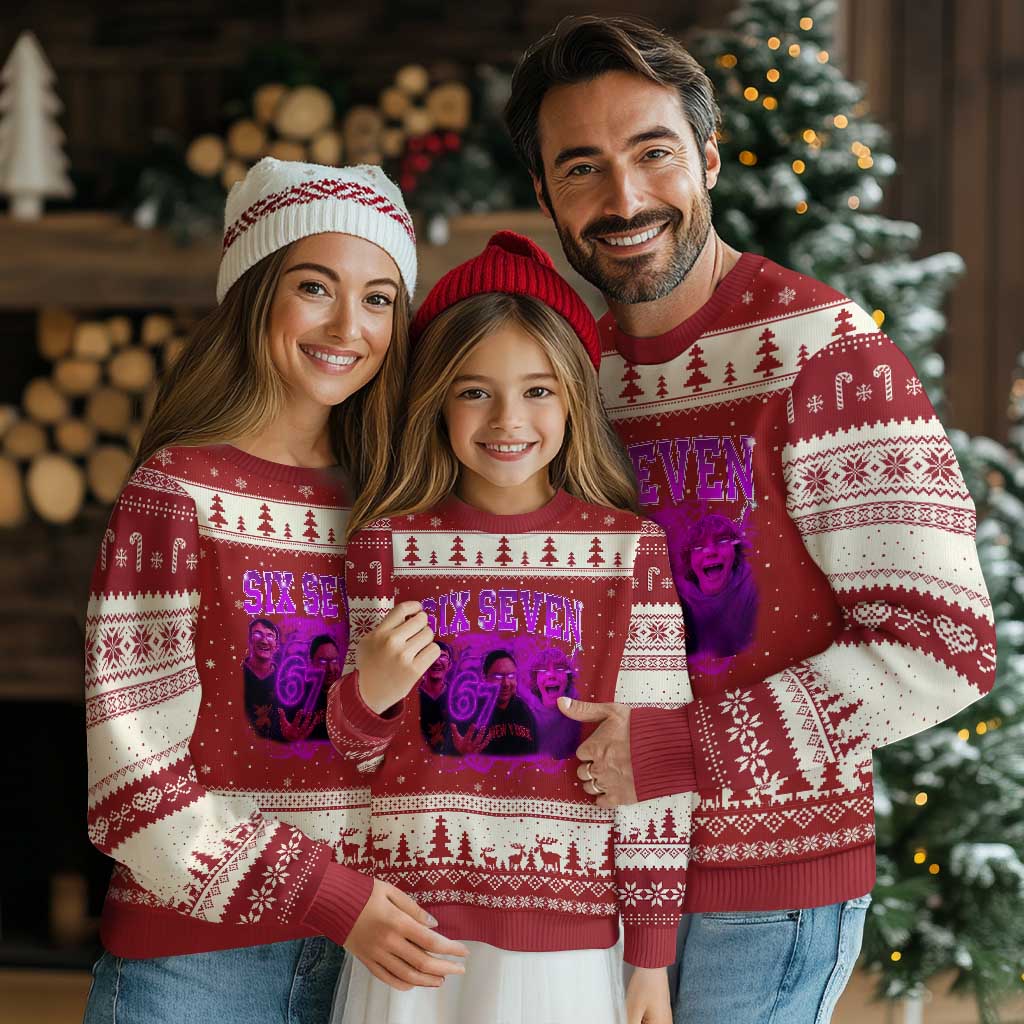 Funny Six Seven 6 7 Meme Ugly Christmas Sweater The Mason 67 Kid  Bootleg Gen Alpha Slang - Wonder Print Shop