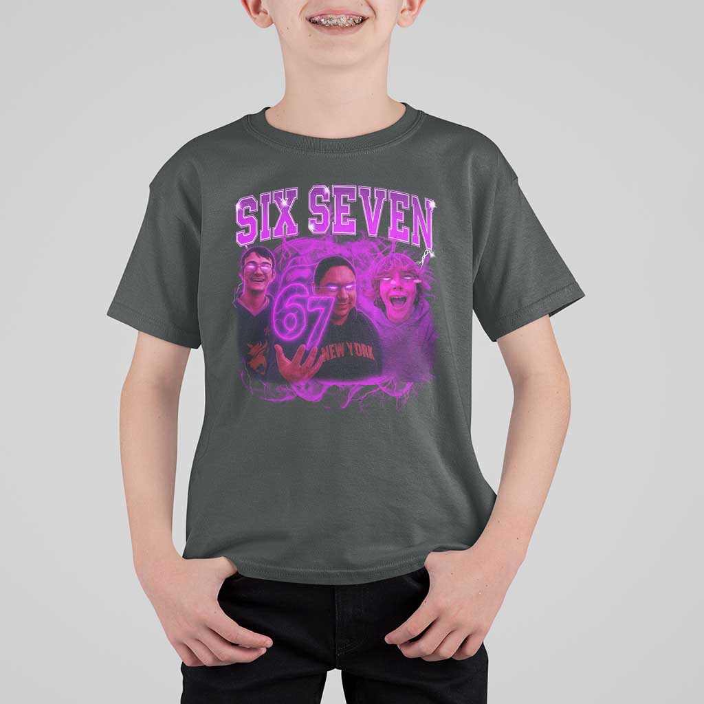 Funny Six Seven 6 7 Meme T Shirt For Kid The Mason 67 Kid  Bootleg Gen Alpha Slang - Wonder Print Shop