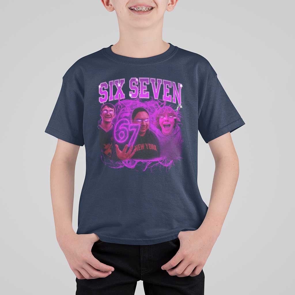 Funny Six Seven 6 7 Meme T Shirt For Kid The Mason 67 Kid  Bootleg Gen Alpha Slang - Wonder Print Shop