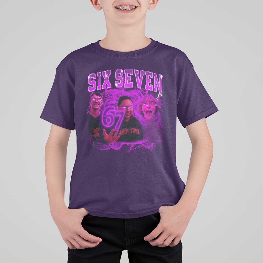 Funny Six Seven 6 7 Meme T Shirt For Kid The Mason 67 Kid  Bootleg Gen Alpha Slang - Wonder Print Shop
