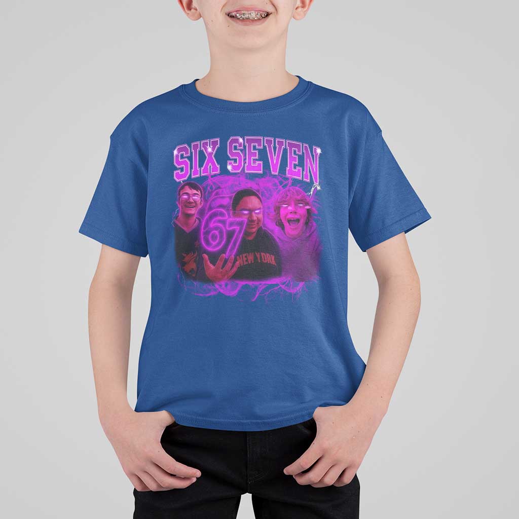 Funny Six Seven 6 7 Meme T Shirt For Kid The Mason 67 Kid  Bootleg Gen Alpha Slang - Wonder Print Shop
