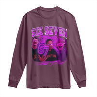 Funny Six Seven 6 7 Meme Long Sleeve Shirt The Mason 67 Kid  Bootleg Gen Alpha Slang - Wonder Print Shop