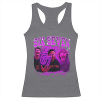 Funny Six Seven 6 7 Meme Racerback Tank Top The Mason 67 Kid  Bootleg Gen Alpha Slang - Wonder Print Shop