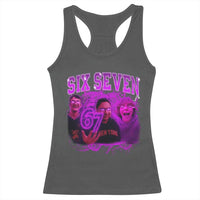Funny Six Seven 6 7 Meme Racerback Tank Top The Mason 67 Kid  Bootleg Gen Alpha Slang - Wonder Print Shop