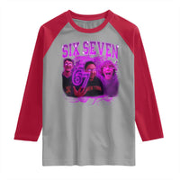 Funny Six Seven 6 7 Meme Raglan Shirt The Mason 67 Kid  Bootleg Gen Alpha Slang - Wonder Print Shop