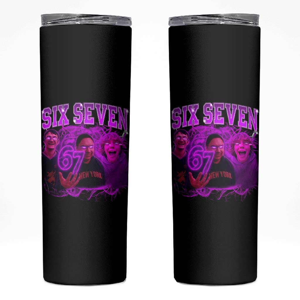 Funny Six Seven 6 7 Meme Skinny Tumbler The Mason 67 Kid  Bootleg Gen Alpha Slang - Wonder Print Shop