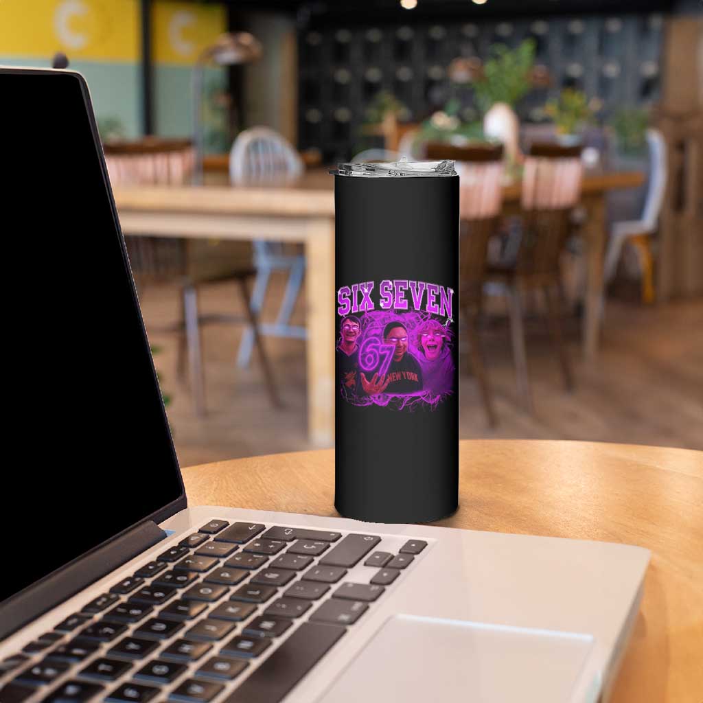 Funny Six Seven 6 7 Meme Skinny Tumbler The Mason 67 Kid  Bootleg Gen Alpha Slang - Wonder Print Shop