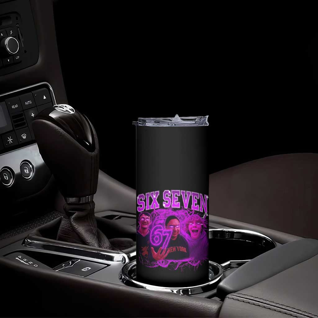 Funny Six Seven 6 7 Meme Skinny Tumbler The Mason 67 Kid  Bootleg Gen Alpha Slang - Wonder Print Shop