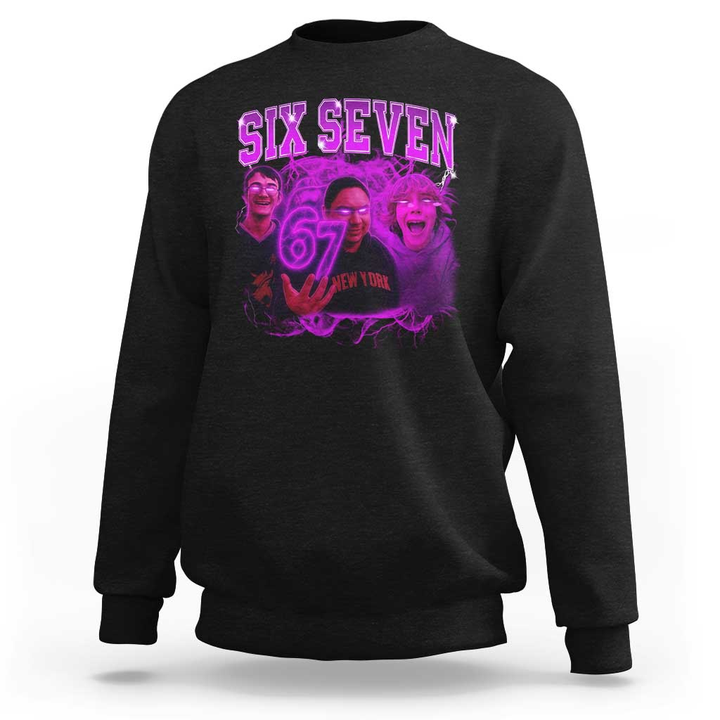 Funny Six Seven 6 7 Meme Sweatshirt The Mason 67 Kid  Bootleg Gen Alpha Slang - Wonder Print Shop