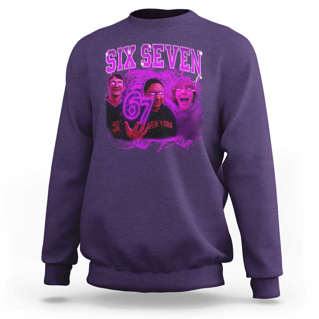 Funny Six Seven 6 7 Meme Sweatshirt The Mason 67 Kid  Bootleg Gen Alpha Slang - Wonder Print Shop