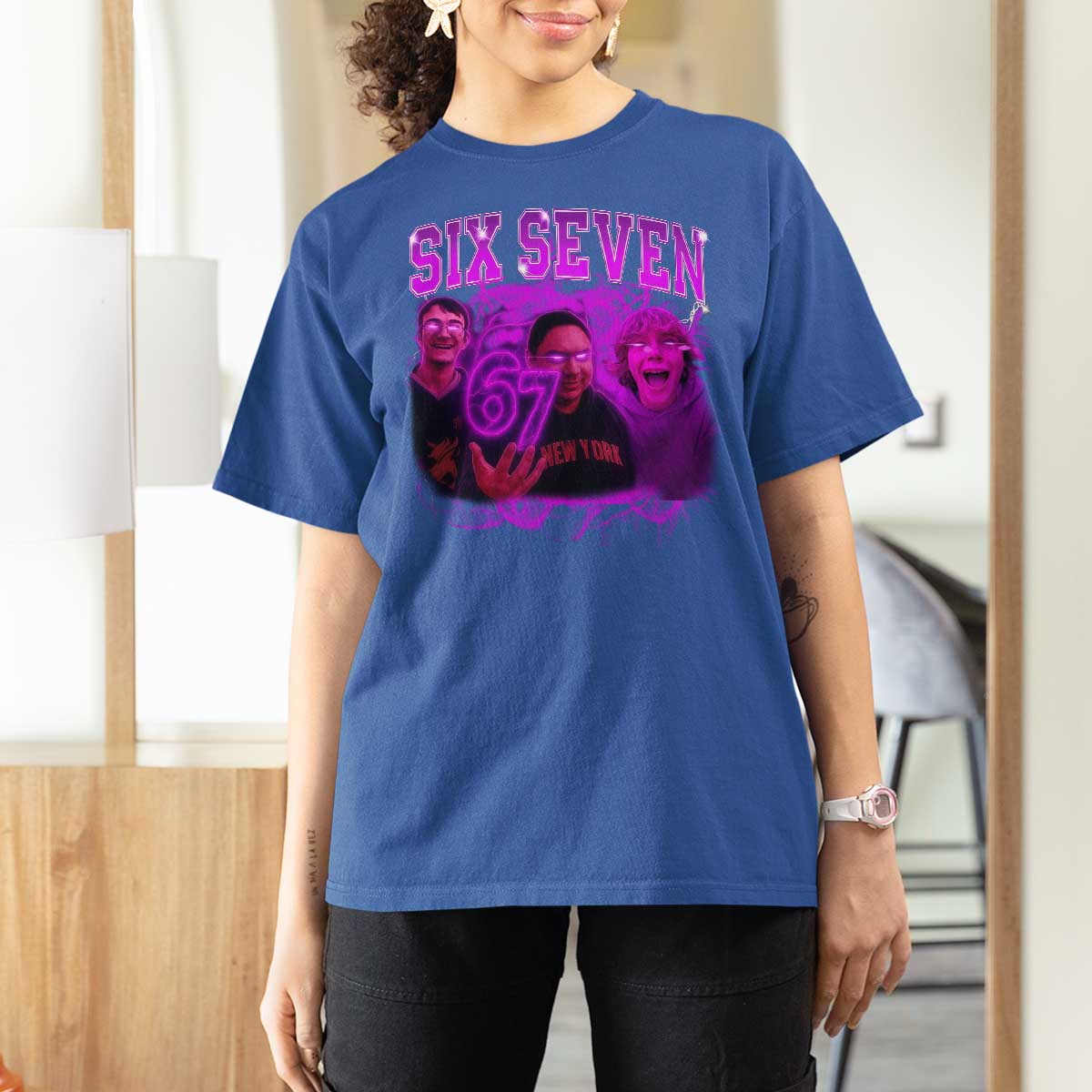 Funny Six Seven 6 7 Meme T Shirt For Women The Mason 67 Kid  Bootleg Gen Alpha Slang - Wonder Print Shop