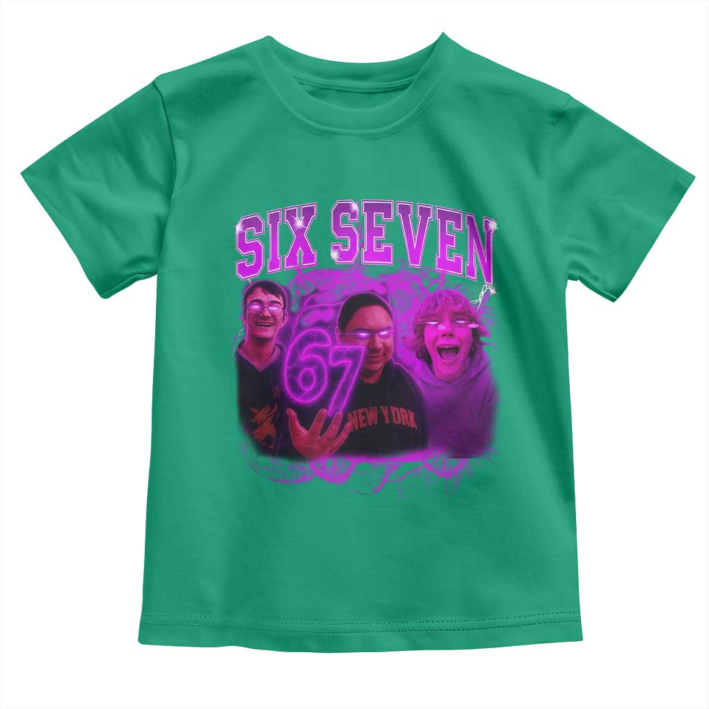 Funny Six Seven 6 7 Meme Toddler T Shirt The Mason 67 Kid  Bootleg Gen Alpha Slang - Wonder Print Shop