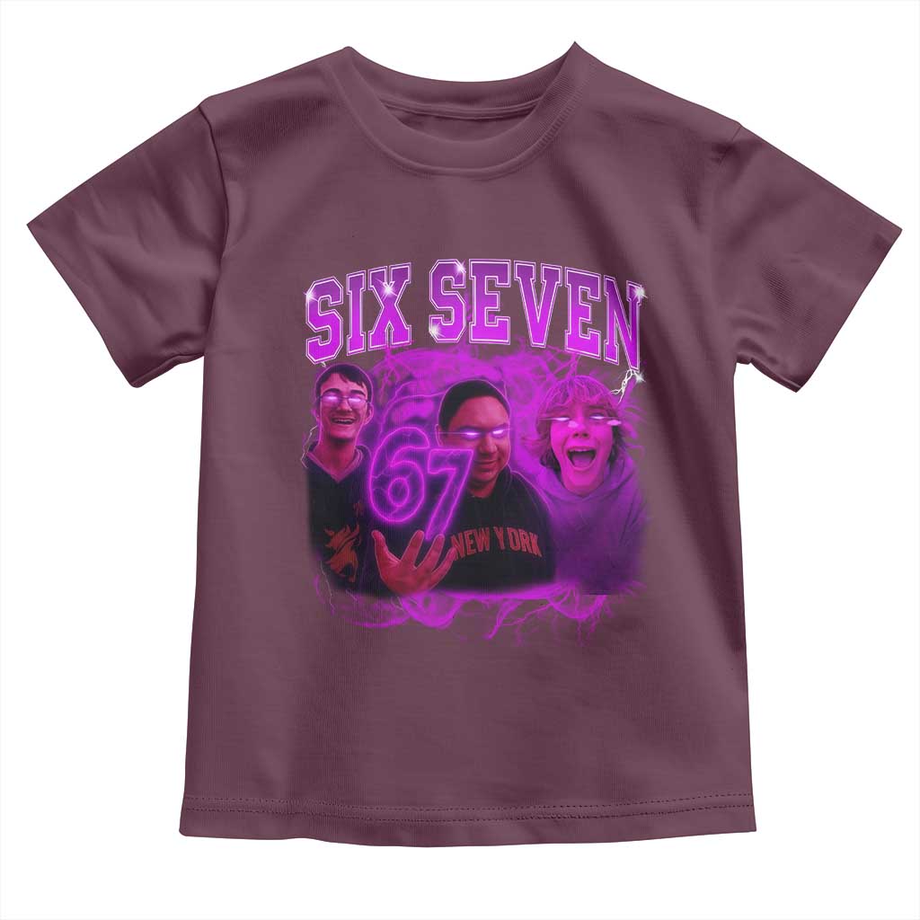 Funny Six Seven 6 7 Meme Toddler T Shirt The Mason 67 Kid  Bootleg Gen Alpha Slang - Wonder Print Shop