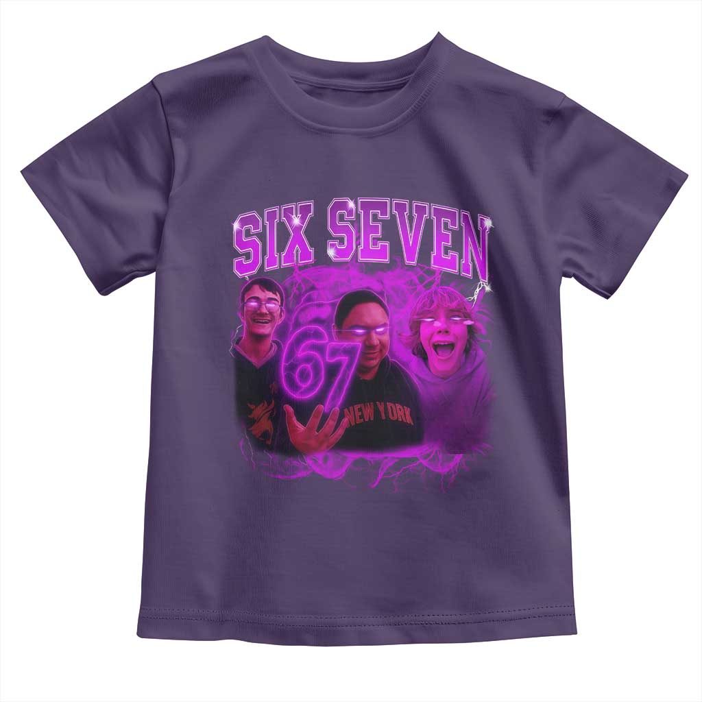 Funny Six Seven 6 7 Meme Toddler T Shirt The Mason 67 Kid  Bootleg Gen Alpha Slang - Wonder Print Shop