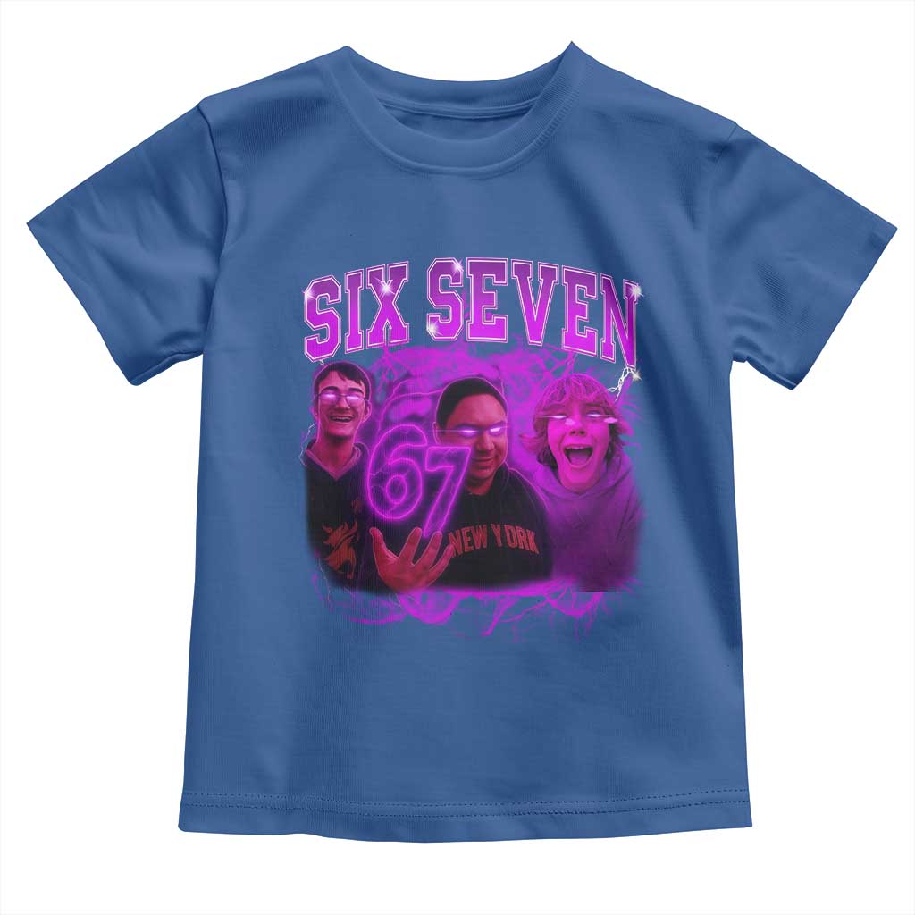 Funny Six Seven 6 7 Meme Toddler T Shirt The Mason 67 Kid  Bootleg Gen Alpha Slang - Wonder Print Shop