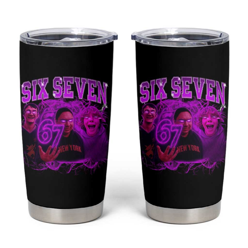 Funny Six Seven 6 7 Meme Tumbler Cup The Mason 67 Kid  Bootleg Gen Alpha Slang - Wonder Print Shop