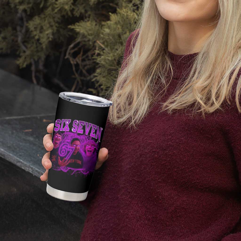Funny Six Seven 6 7 Meme Tumbler Cup The Mason 67 Kid  Bootleg Gen Alpha Slang - Wonder Print Shop